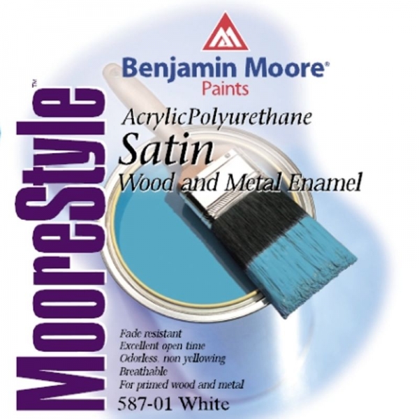 587 MooreStyle Acrylic Wood &amp; Metal / Πολυουρεθάνική Ριπολίνη Νερού Σατινέ